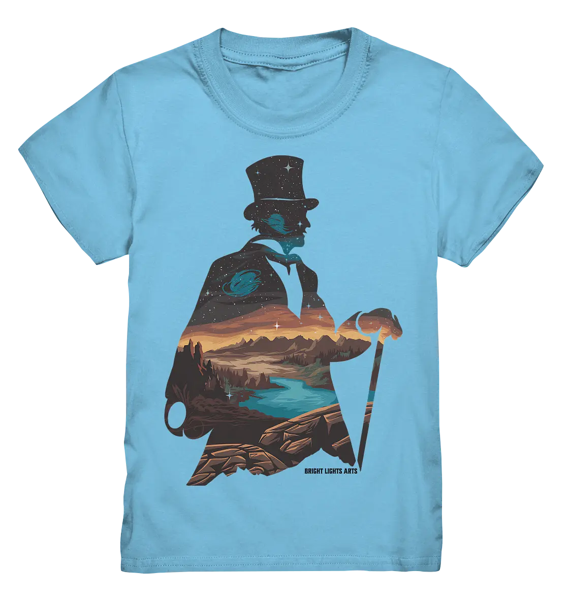 Time Traveler im Zylinderhut  - Kids Premium Shirt Bright Lights Arts