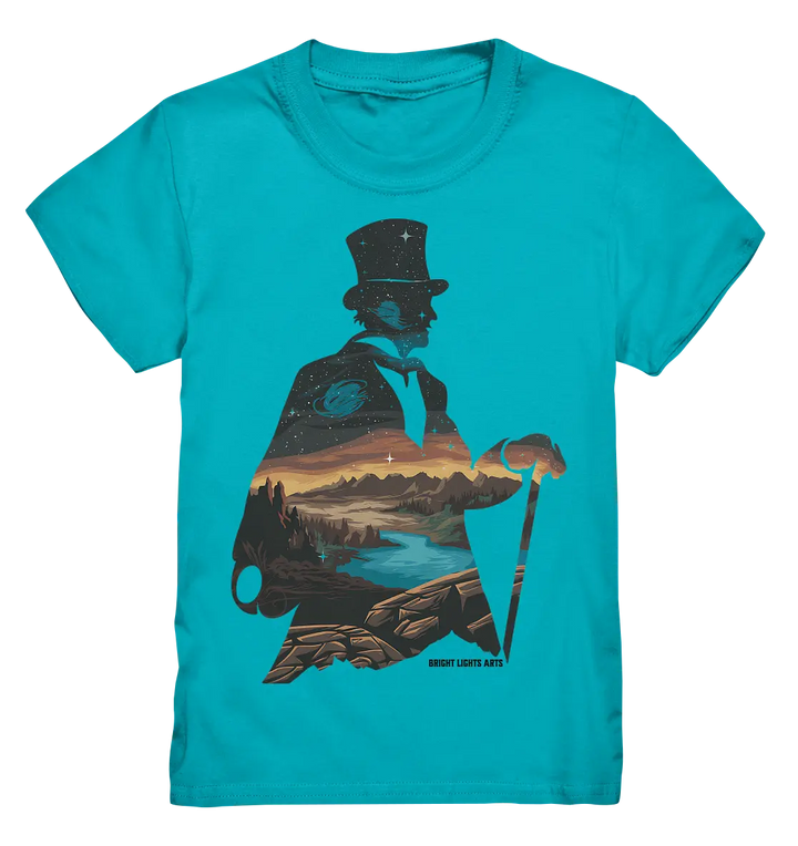 Time Traveler im Zylinderhut  - Kids Premium Shirt Bright Lights Arts