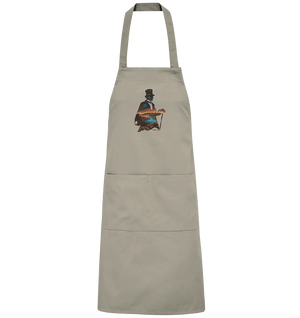 Time Traveler im Zylinderhut  - Organic Grillschürze Bright Lights Arts