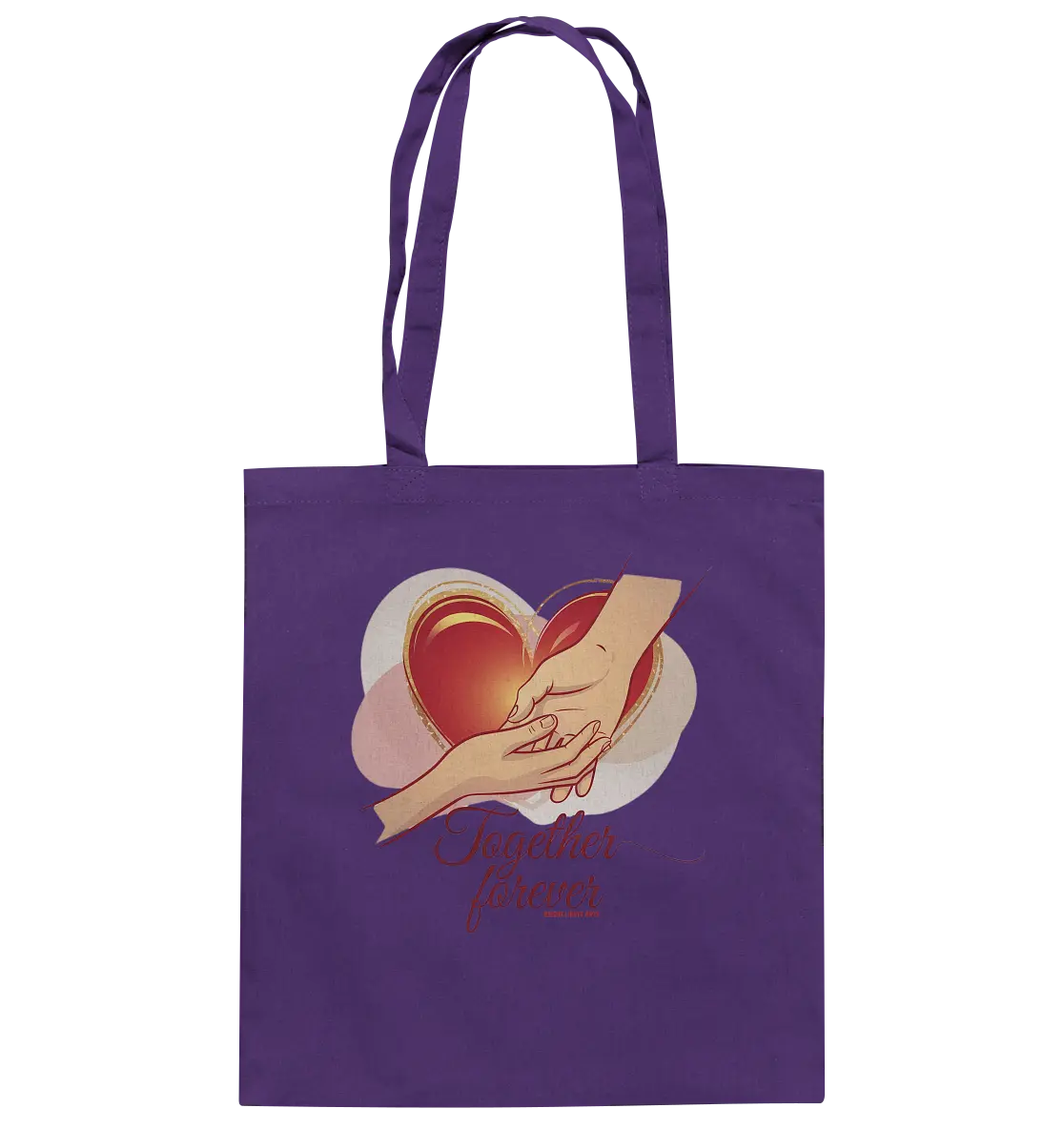 Together Forever - Baumwolltasche Bright Lights Arts