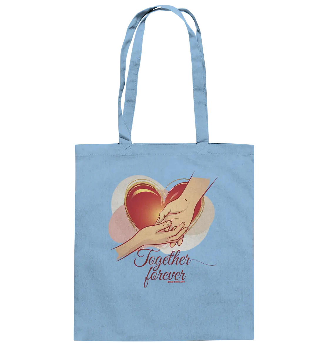 Together Forever - Baumwolltasche Bright Lights Arts