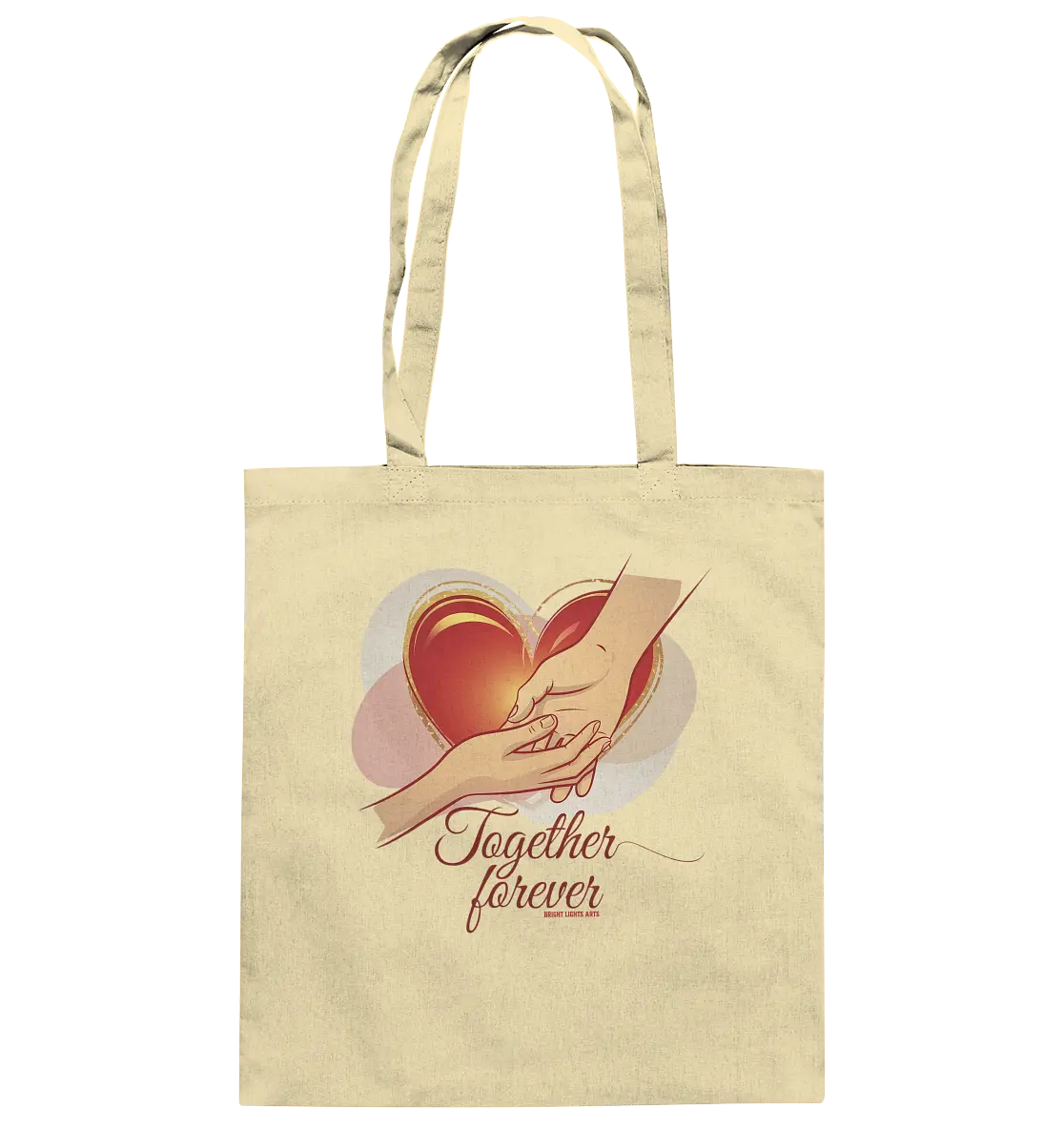 Together Forever - Baumwolltasche Bright Lights Arts