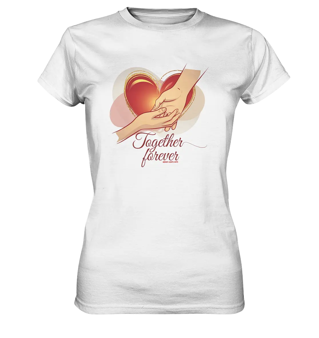 Together Forever - Ladies Premium Shirt Bright Lights Arts