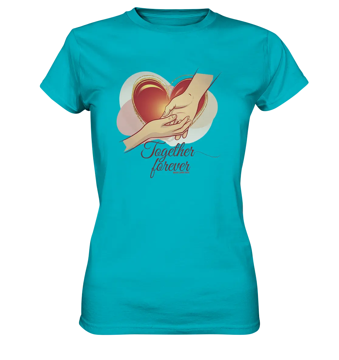 Together Forever - Ladies Premium Shirt Bright Lights Arts