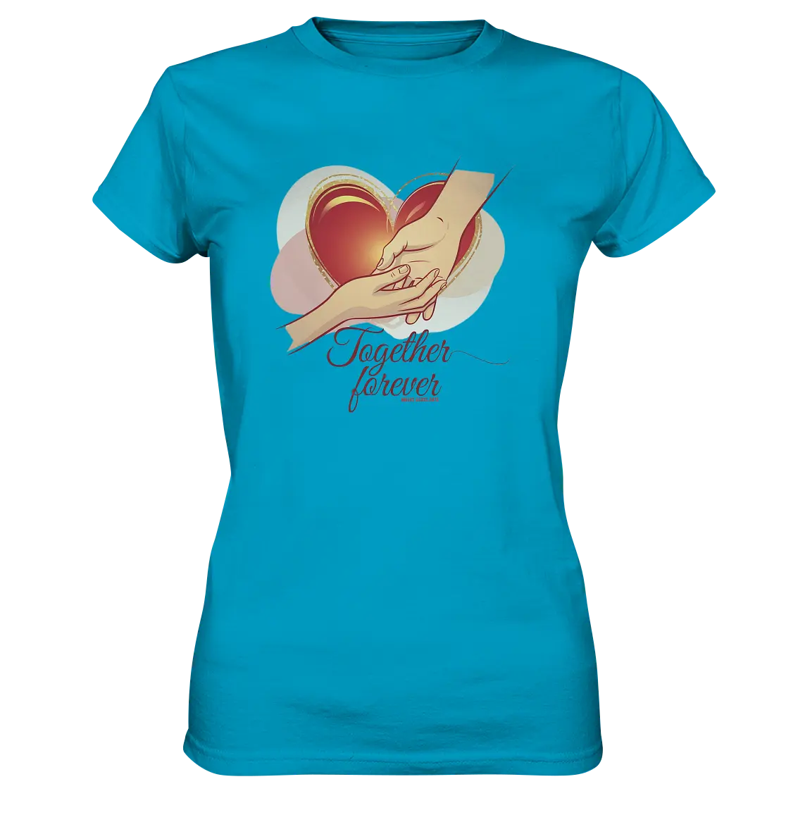 Together Forever - Ladies Premium Shirt Bright Lights Arts