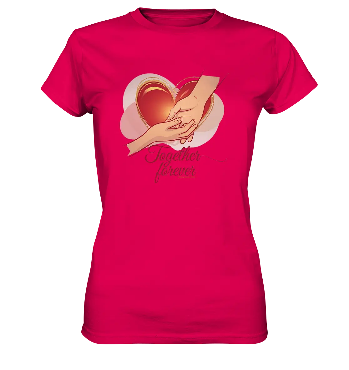 Together Forever - Ladies Premium Shirt Bright Lights Arts