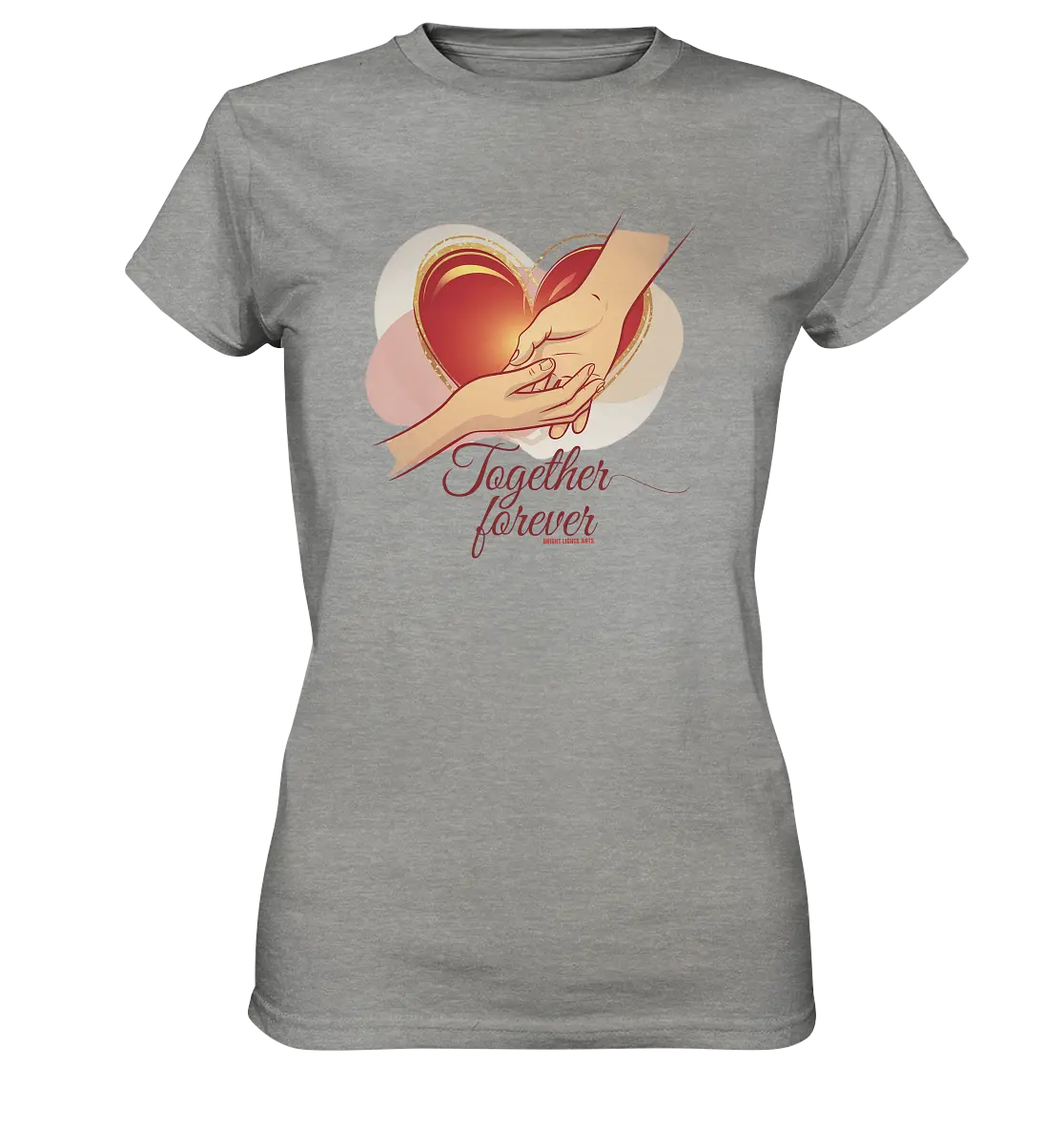 Together Forever - Ladies Premium Shirt Bright Lights Arts