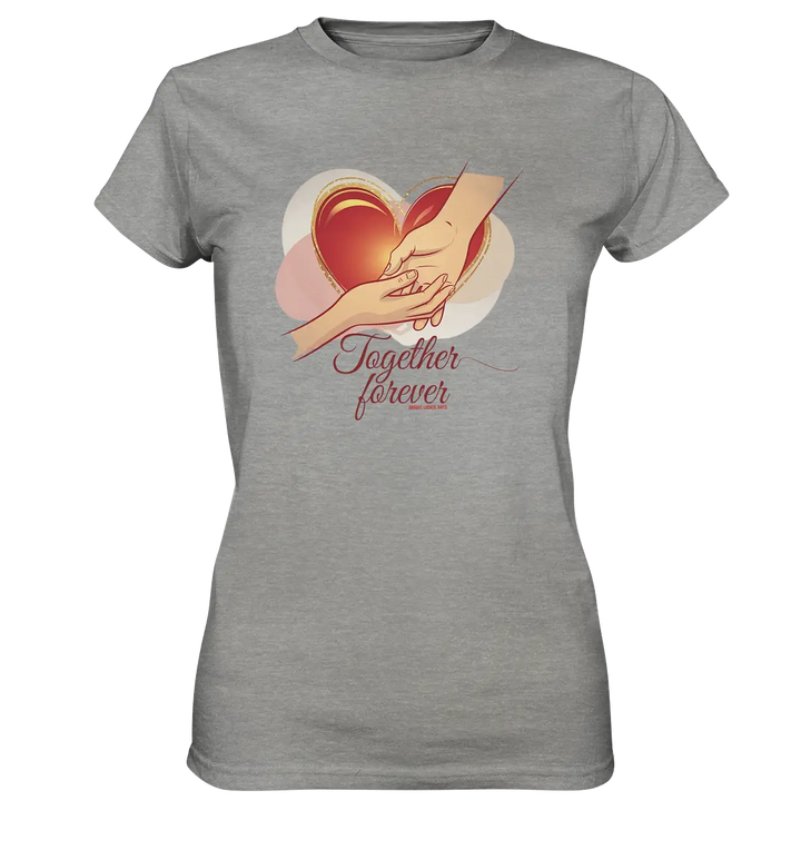 Together Forever - Ladies Premium Shirt Bright Lights Arts