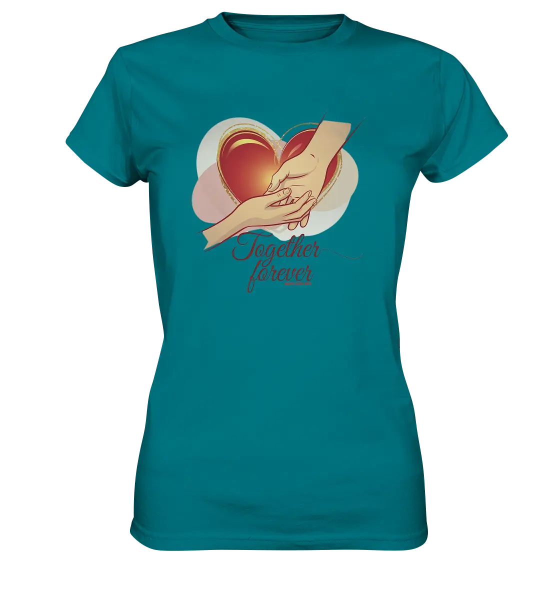 Together Forever - Ladies Premium Shirt Bright Lights Arts