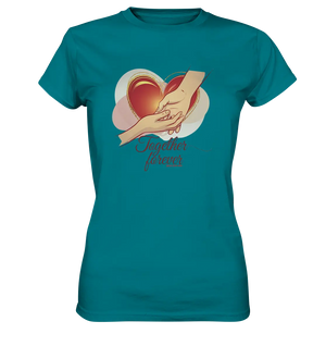Together Forever - Ladies Premium Shirt Bright Lights Arts