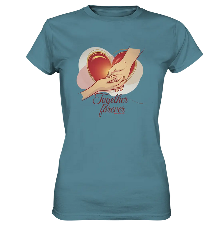 Together Forever - Ladies Premium Shirt Bright Lights Arts