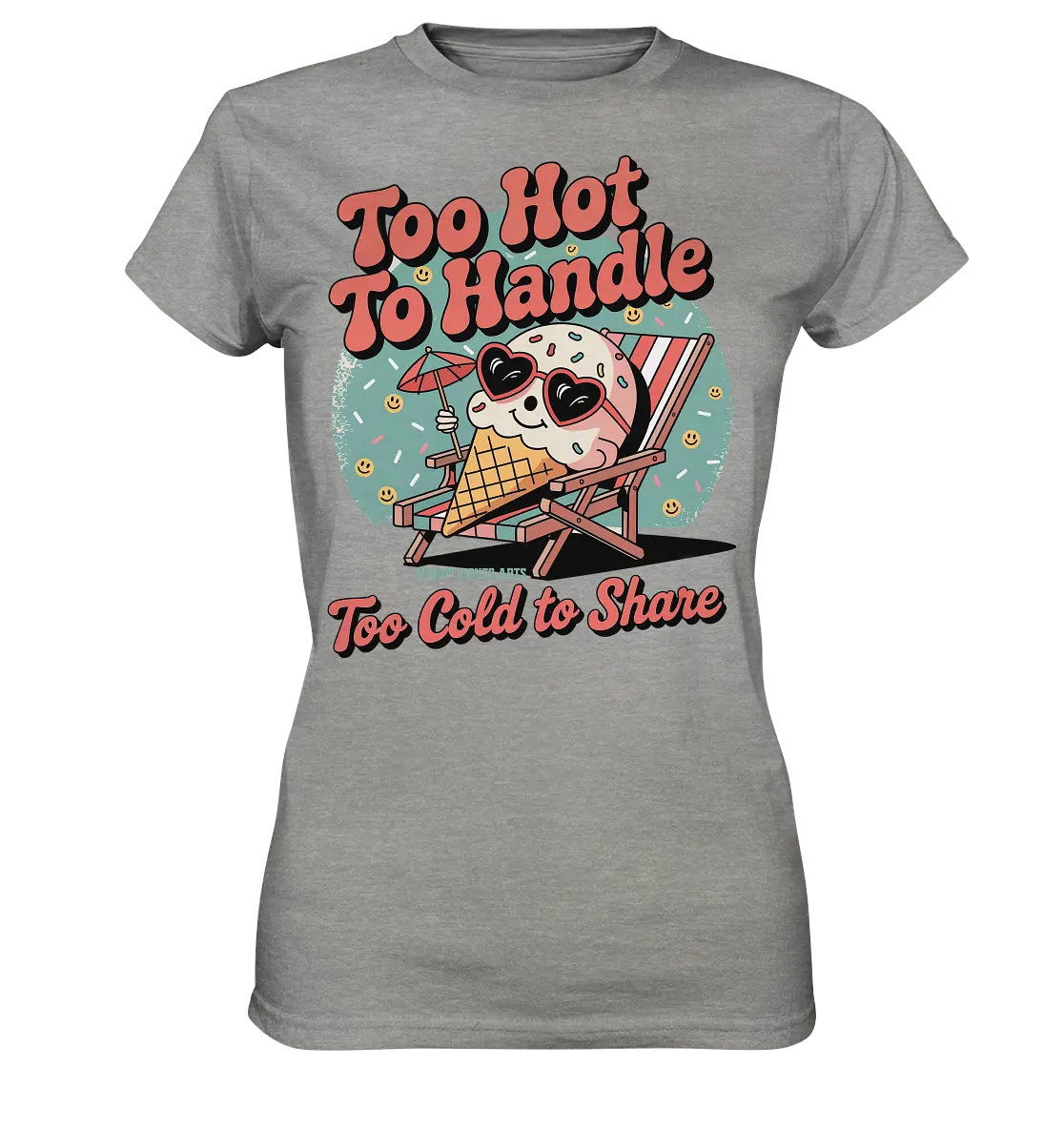 Too Hot to Handle – Eis & Sommerfreude - Ladies Premium Shirt Bright Lights Arts