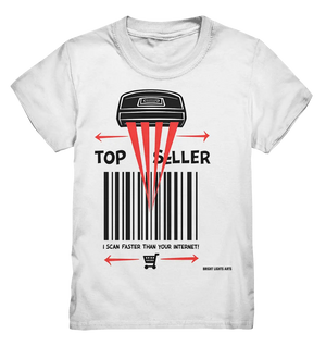 Top Seller Barcode Scanner mit witzigem Spruch Ich scanne schneller als dein Internet - Kids Premium Shirt Bright Lights Arts