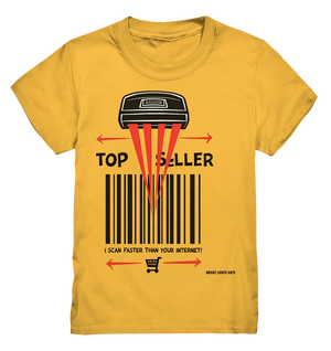 Top Seller Barcode Scanner mit witzigem Spruch Ich scanne schneller als dein Internet - Kids Premium Shirt Bright Lights Arts