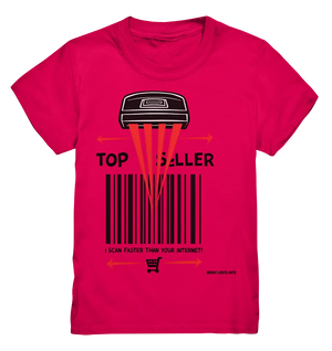 Top Seller Barcode Scanner mit witzigem Spruch Ich scanne schneller als dein Internet - Kids Premium Shirt Bright Lights Arts