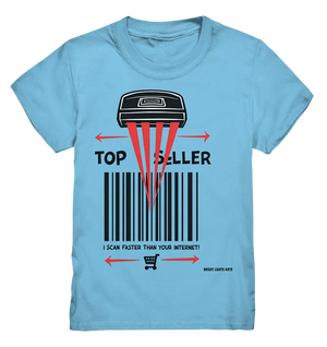 Top Seller Barcode Scanner mit witzigem Spruch Ich scanne schneller als dein Internet - Kids Premium Shirt Bright Lights Arts