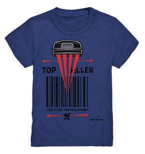 Top Seller Barcode Scanner mit witzigem Spruch Ich scanne schneller als dein Internet - Kids Premium Shirt Bright Lights Arts