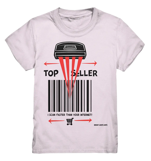 Top Seller Barcode Scanner mit witzigem Spruch Ich scanne schneller als dein Internet - Kids Premium Shirt Bright Lights Arts