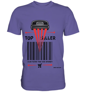 Top Seller Barcode Scanner mit witzigem Spruch Ich scanne schneller als dein Internet - Premium Shirt Bright Lights Arts