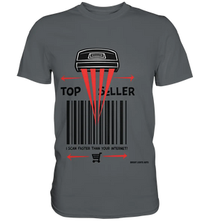 Top Seller Barcode Scanner mit witzigem Spruch Ich scanne schneller als dein Internet - Premium Shirt Bright Lights Arts