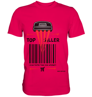 Top Seller Barcode Scanner mit witzigem Spruch Ich scanne schneller als dein Internet - Premium Shirt Bright Lights Arts