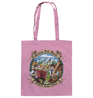 Traditionelle Klänge – Musikanten in den Alpen - Baumwolltasche Bright Lights Arts