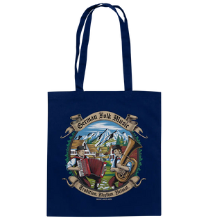 Traditionelle Klänge – Musikanten in den Alpen - Baumwolltasche Bright Lights Arts