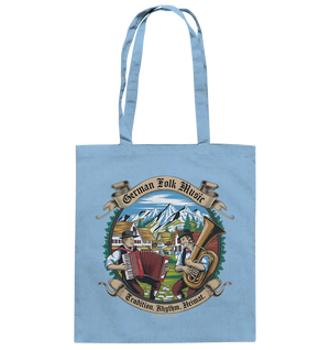 Traditionelle Klänge – Musikanten in den Alpen - Baumwolltasche Bright Lights Arts