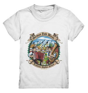 Traditionelle Klänge – Musikanten in den Alpen - Kids Premium Shirt Bright Lights Arts