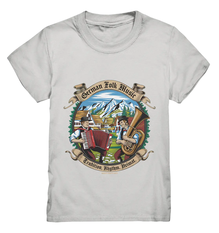Traditionelle Klänge – Musikanten in den Alpen - Kids Premium Shirt Bright Lights Arts