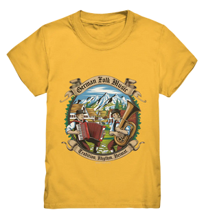 Traditionelle Klänge – Musikanten in den Alpen - Kids Premium Shirt Bright Lights Arts