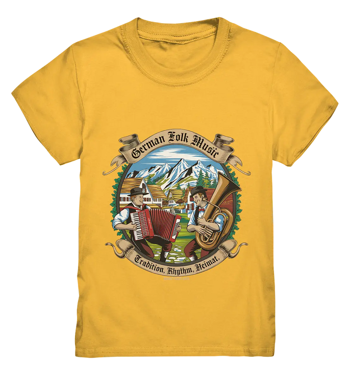 Traditionelle Klänge – Musikanten in den Alpen - Kids Premium Shirt Bright Lights Arts