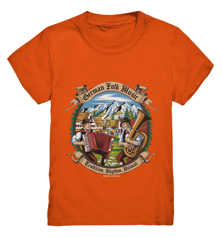 Traditionelle Klänge – Musikanten in den Alpen - Kids Premium Shirt Bright Lights Arts