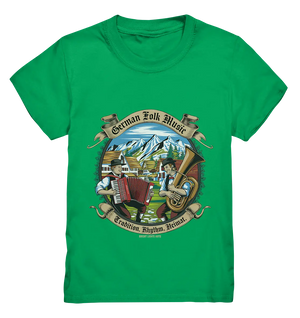 Traditionelle Klänge – Musikanten in den Alpen - Kids Premium Shirt Bright Lights Arts
