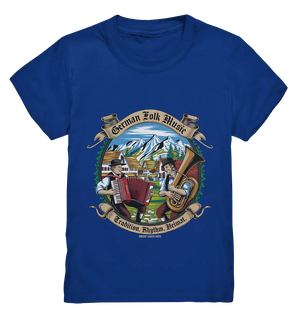 Traditionelle Klänge – Musikanten in den Alpen - Kids Premium Shirt Bright Lights Arts