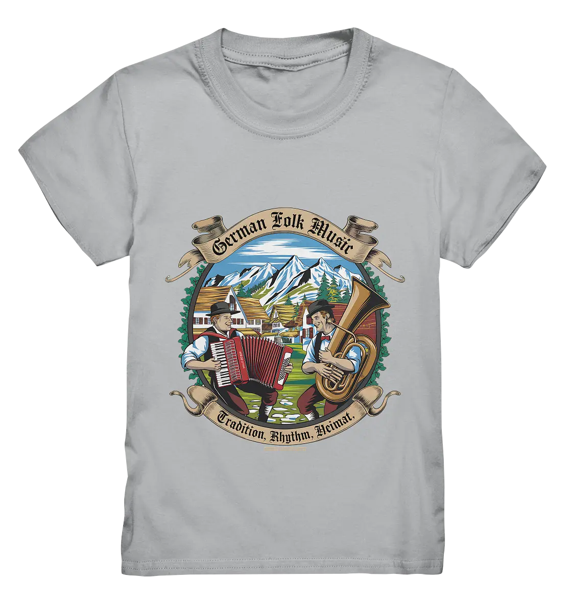 Traditionelle Klänge – Musikanten in den Alpen - Kids Premium Shirt Bright Lights Arts