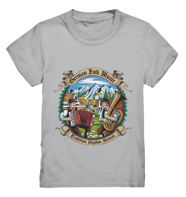 Traditionelle Klänge – Musikanten in den Alpen - Kids Premium Shirt Bright Lights Arts