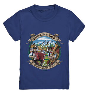 Traditionelle Klänge – Musikanten in den Alpen - Kids Premium Shirt Bright Lights Arts