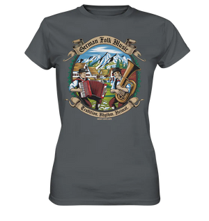 Traditionelle Klänge – Musikanten in den Alpen - Ladies Premium Shirt Bright Lights Arts