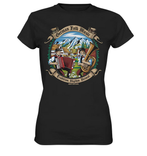 Traditionelle Klänge – Musikanten in den Alpen - Ladies Premium Shirt Bright Lights Arts