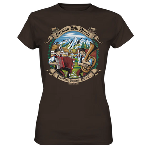 Traditionelle Klänge – Musikanten in den Alpen - Ladies Premium Shirt Bright Lights Arts