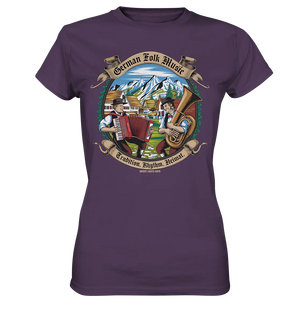Traditionelle Klänge – Musikanten in den Alpen - Ladies Premium Shirt Bright Lights Arts
