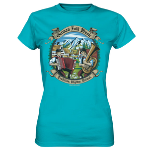 Traditionelle Klänge – Musikanten in den Alpen - Ladies Premium Shirt Bright Lights Arts