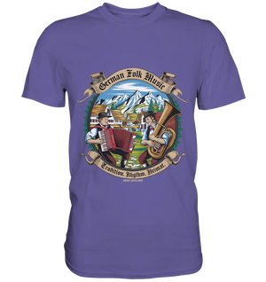 Traditionelle Klänge – Musikanten in den Alpen - Premium Shirt Bright Lights Arts