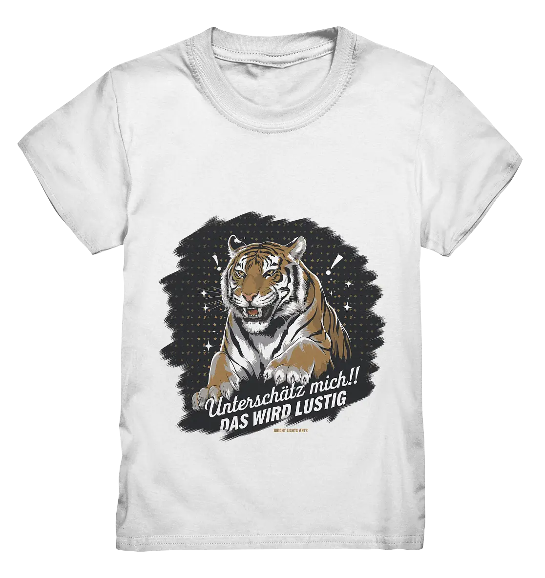 Unterschätz mich! Das wird lustig - Tiger Power - Kids Premium Shirt Bright Lights Arts