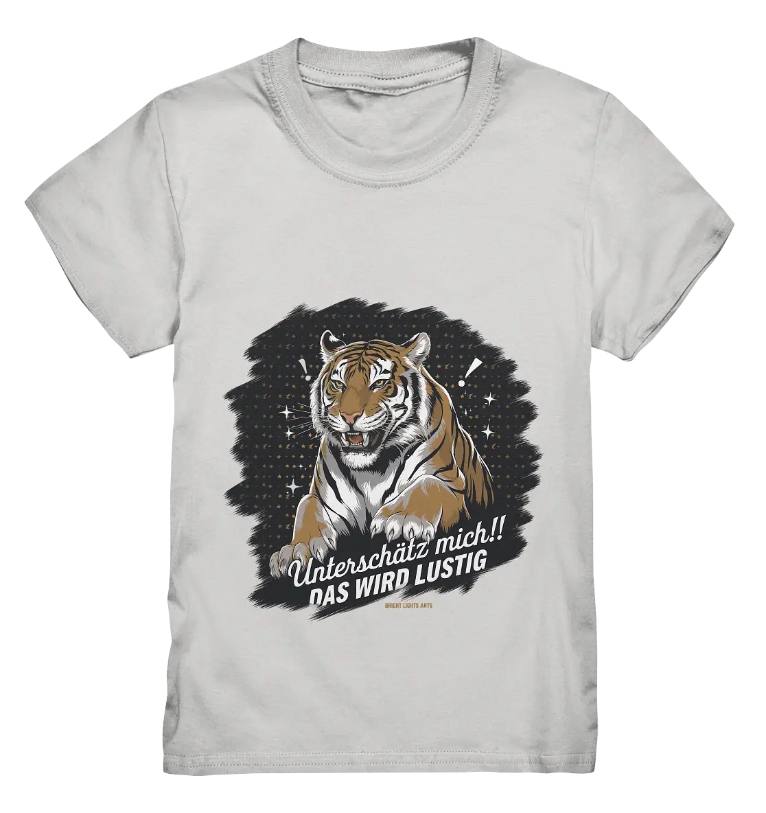Unterschätz mich! Das wird lustig - Tiger Power - Kids Premium Shirt Bright Lights Arts