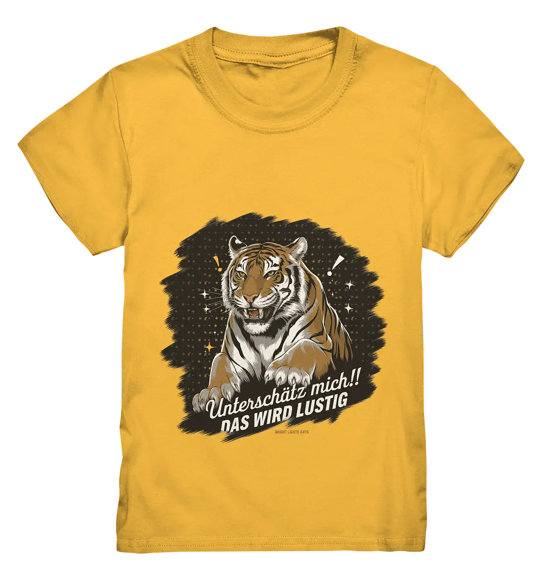 Unterschätz mich! Das wird lustig - Tiger Power - Kids Premium Shirt Bright Lights Arts