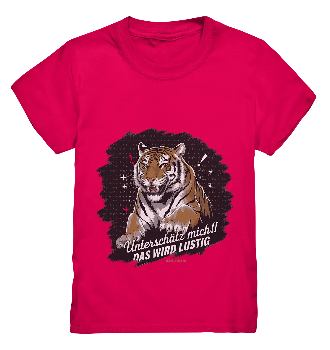 Unterschätz mich! Das wird lustig - Tiger Power - Kids Premium Shirt Bright Lights Arts
