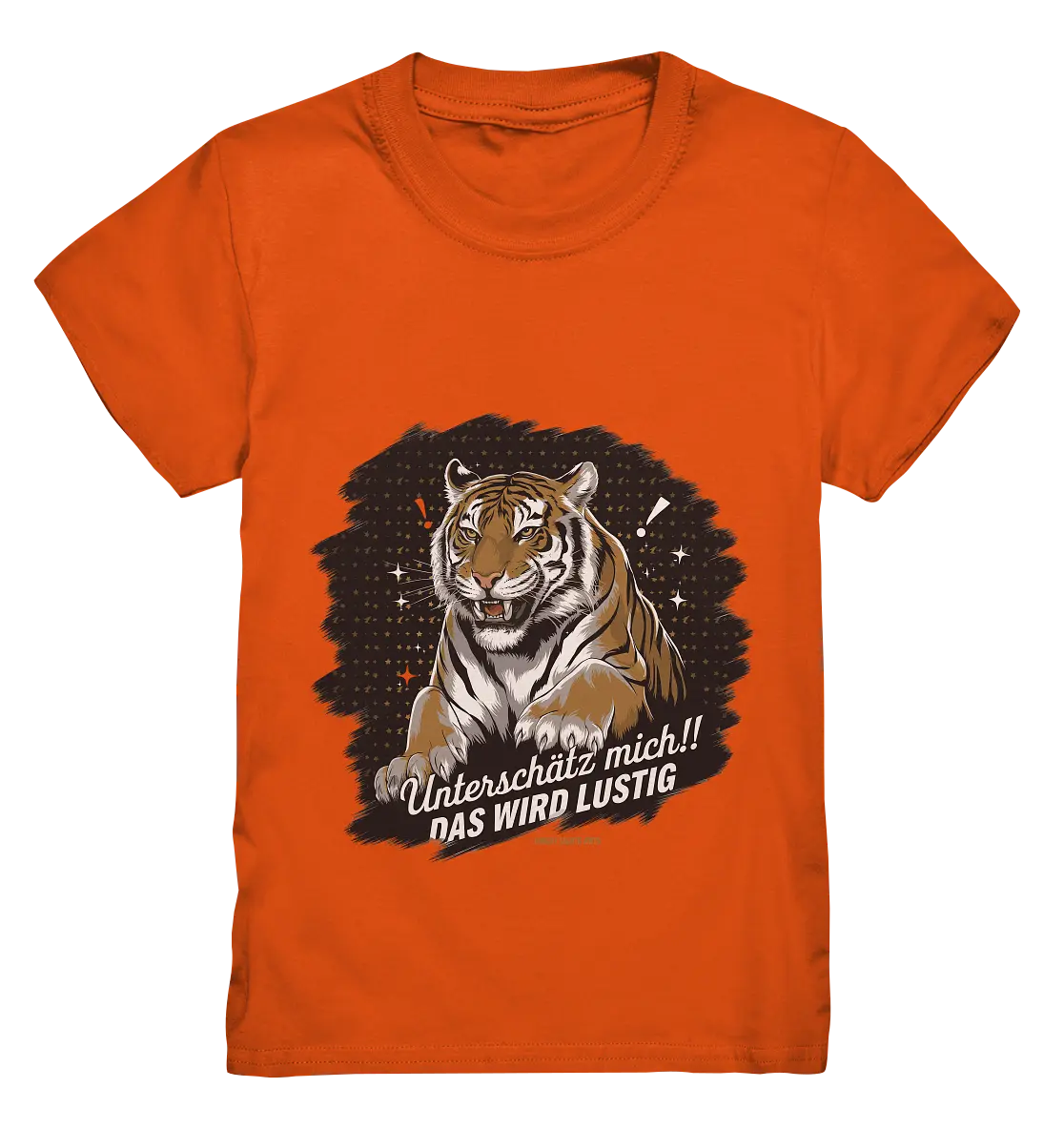 Unterschätz mich! Das wird lustig - Tiger Power - Kids Premium Shirt Bright Lights Arts