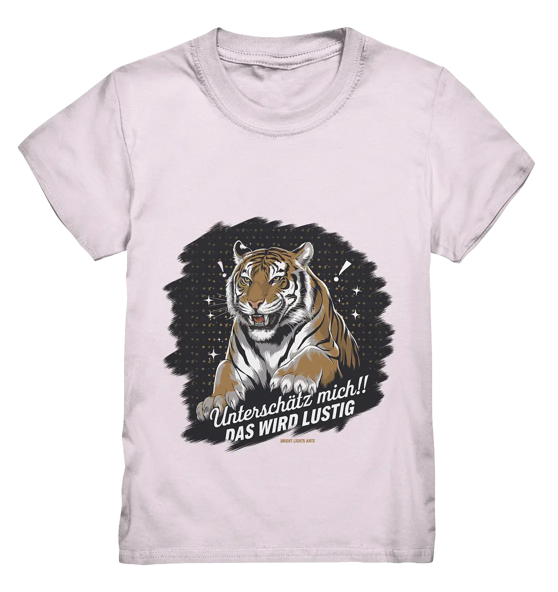 Unterschätz mich! Das wird lustig - Tiger Power - Kids Premium Shirt Bright Lights Arts